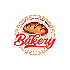 Vintage Retro Bakery Logo Badges And Labels Stock Vector Illustration