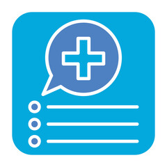 Medical App Glyph Two Color Icon