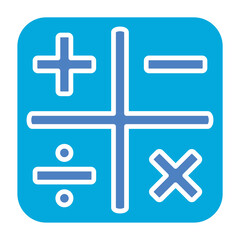 Calculator Glyph Two Color Icon