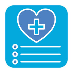 Fototapeta premium Daily Health App Glyph Two Color Icon