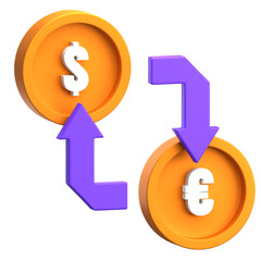 Money Exchange 3D Icon