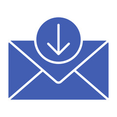 Mail Inbox Multicolor Glyph Icon