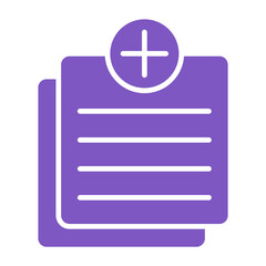 Obraz premium Add Notes Multicolor Glyph Icon