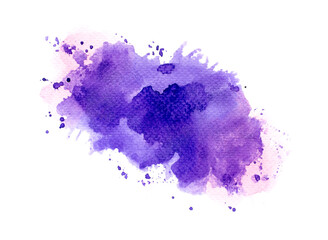 purple watercolor. 