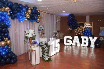 decoración de quince años 