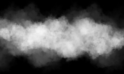 Smoke on an isolated black background. Cloud  smoke  fog.