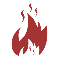 Flame in flat design