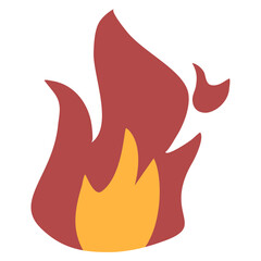 Red and orange fire flame