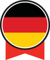 Germany flag, the flag of Germany, vector illustration