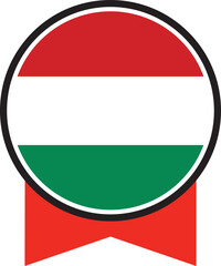 Hungary flag, the flag of Hungary, vector illustration