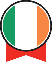 Ireland flag, the flag of Ireland, vector illustration