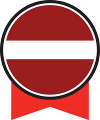 Latvia flag, the flag of Latvia, vector illustration