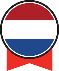 Netherlands flag, the flag of Netherlands, vector illustration