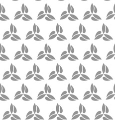 Floral ornament. Seamless abstract classic background with gray lives. Pattern with repeating floral elements. Ornament for fabric, wallpaper and packaging