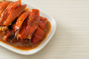 Peking duck or Roasted duck in Chinese style