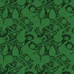 traditional Indian paisley pattern on  background
