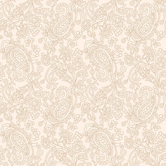 traditional Indian paisley pattern on  background