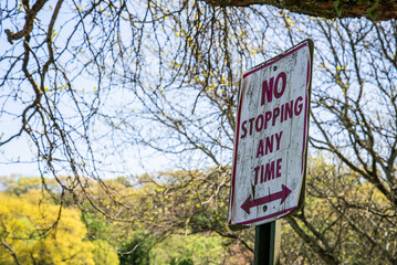Road signs in the city 