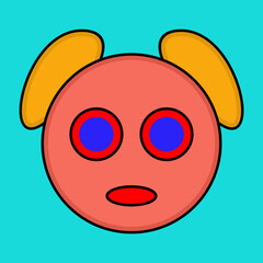 Vector illustration of cute character monster