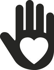 Love hand icons