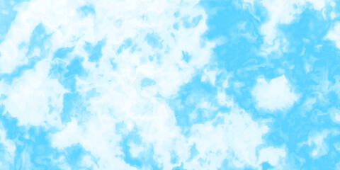 Blue skies with white clouds background. Romantic sky. Abstract nature background of romantic summer blue sky with fluffy clouds. Beautiful puffy clouds in bright blue sky in day sunlight.><