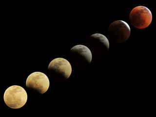 Fases de un Eclipse Lunar © AlfredoIsac