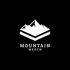 Simple Mountain Emblem, For Mountain Climber Symbol