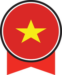 Vietnam flag, the flag of Vietnam, vector illustration	
