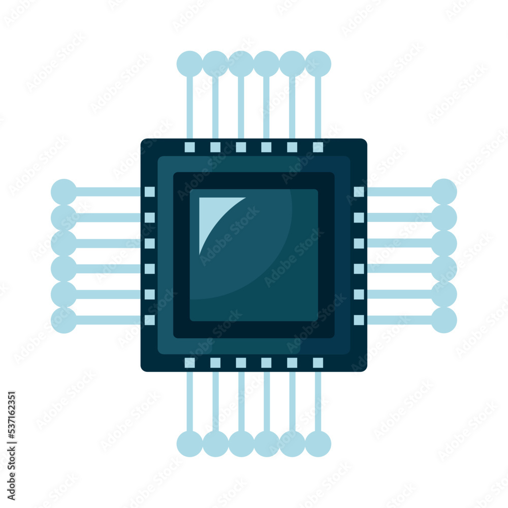 Sticker chip processor electronic