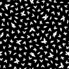 Simple and beautiful butterfly seamless pattern,