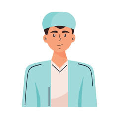 male doctor with hat