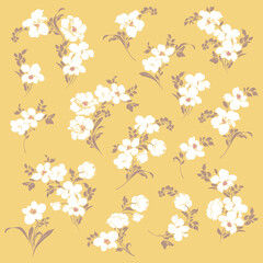 Beautiful flower illustration material collection,