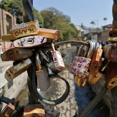 A bridge locked 