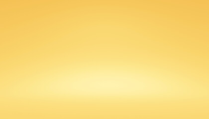 Abstract gradient yellow background empty room studio gradient used for background and display your product 3d rendering