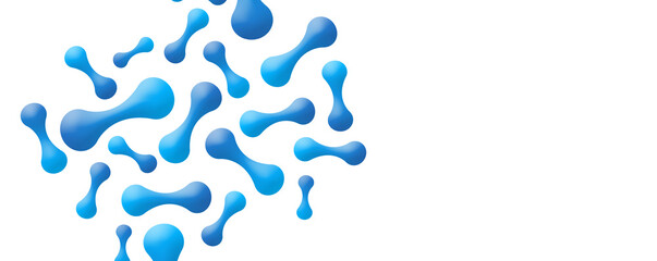 Micro probiotic microorganism, science background. Medicine and treatment.