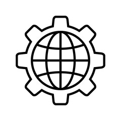 Obraz premium internet globe icon vector design template in white background