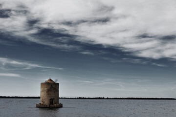 Windmill in Orbetello , Italy