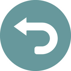Curved Left Icon Style