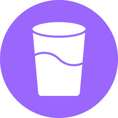 Water Glass Icon Style