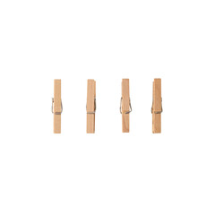 Wooden Clothespin cutout, Png file.