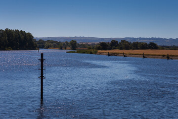 The river Clyde seen from Clydebank 