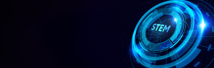 Science, technology, engineering and math. STEM concept. Business, Technology, Internet and network concept. 3d illustration