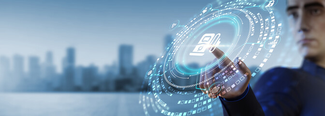 ESG Environmental Social Governance concept. Technology, Internet and network concept.