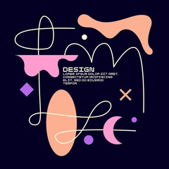 Abstract background for design. A template for advertising in a modern style. Stylish illustration for the poster.