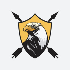 eagle skull logo design