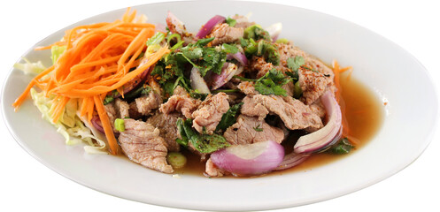 Spicy Beef Salad Cutout
