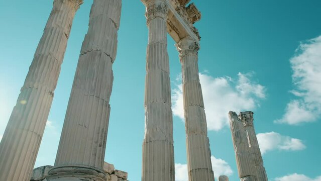Ancient Temple of Trajan in Acropolis of Bergama