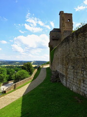 Fototapeta na wymiar Czechia - view of Lipnice Castle in the town of Lipnice nad Sázavou