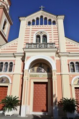 Fototapeta na wymiar Conca dei Marini - Entrata della Chiesa di San Pancrazio