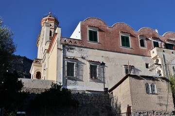 Fototapeta premium Conca dei Marini - Scorcio della Chiesa di San Pancrazio Martire